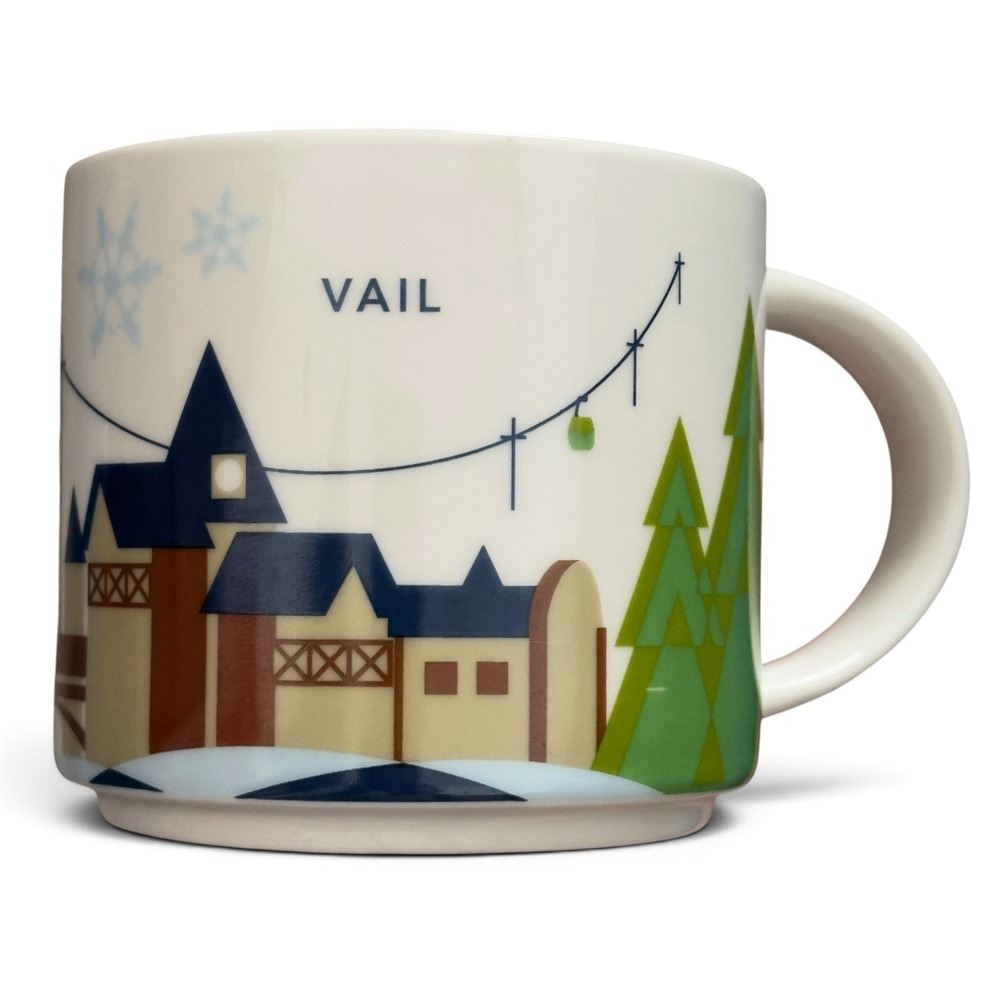 Starbucks You Are Here Collection Series Vail 14 oz Ceramic Cup Mug 2017